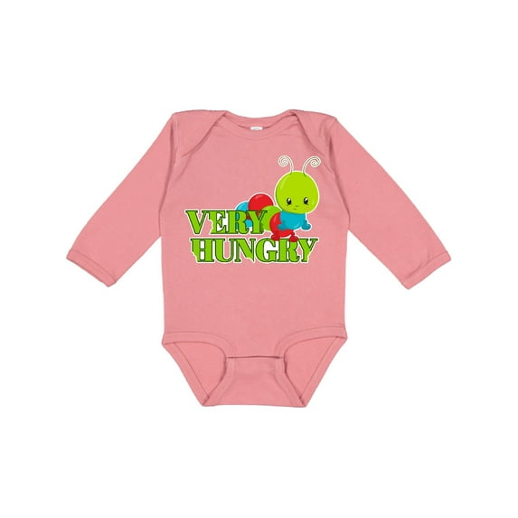 Inktastic Very Hungry Boys or Girls Long Sleeve Baby Bodysuit