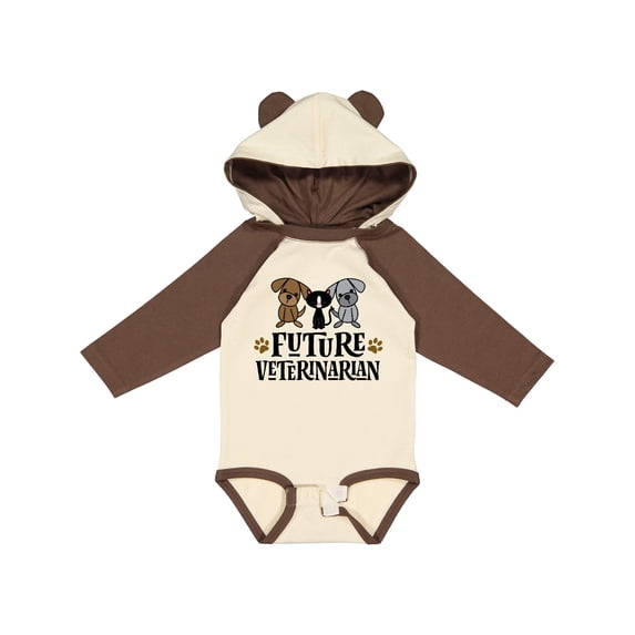 Inktastic Vet Future Veterinarian in Training Boys or Girls Long Sleeve Baby Bodysuit