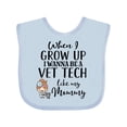 thumbnail image 1 of Inktastic Vet Tech Mom Veterinary Technician Girls Baby Bib, 1 of 4