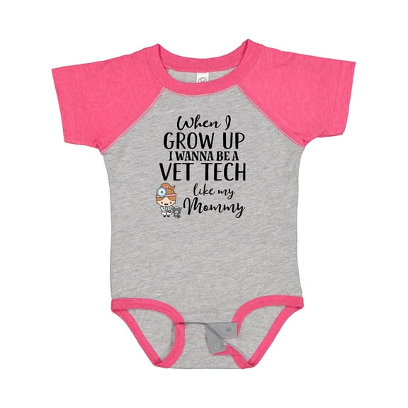 Inktastic Vet Tech Mom Veterinary Technician Girls Baby Bodysuit