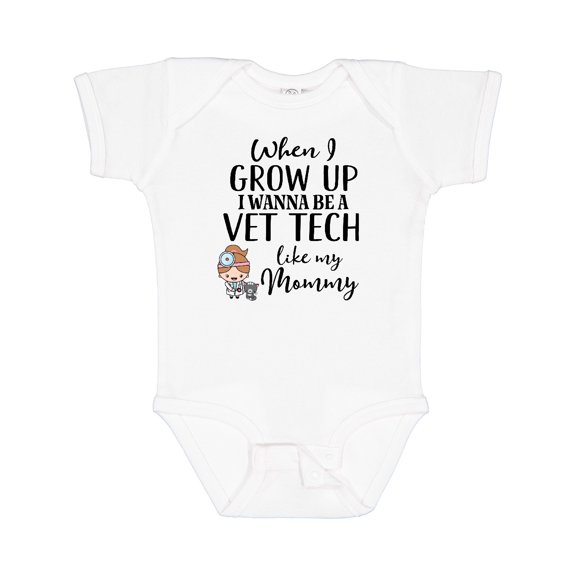 Inktastic Vet Tech Mom Veterinary Technician Girls Baby Bodysuit