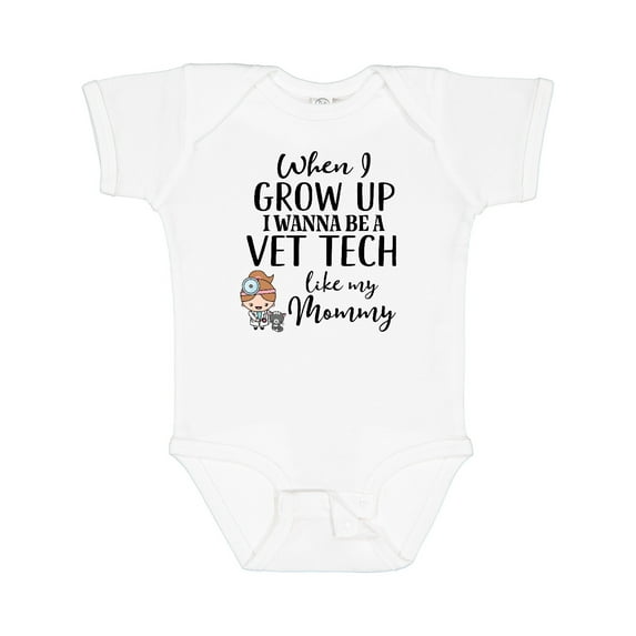 Inktastic Vet Tech Mom Veterinary Technician Girls Baby Bodysuit