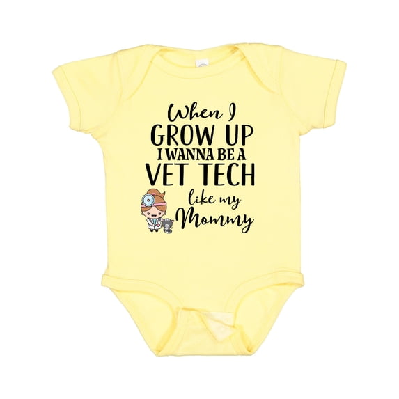 Inktastic Vet Tech Mom Veterinary Technician Girls Baby Bodysuit