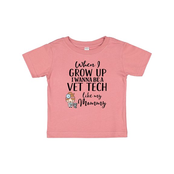 Inktastic Vet Tech Mom Veterinary Technician Girls Baby T-Shirt