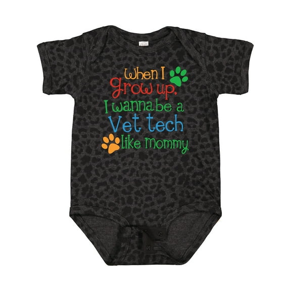 Inktastic Vet Tech Veterinary Technician Like Mommy Boys or Girls Baby Bodysuit