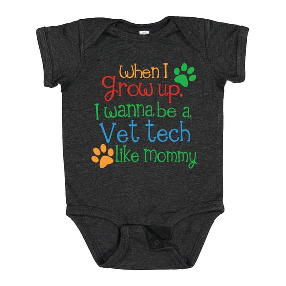 Inktastic Vet Tech Veterinary Technician Like Mommy Boys or Girls Baby Bodysuit