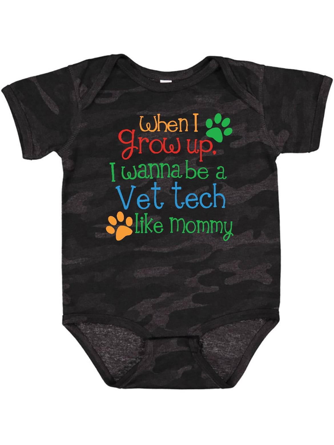 My Mommy Is A Veterinarian Baby Bodysuit - Cute Vet Parent Outfit For Boys And Girls