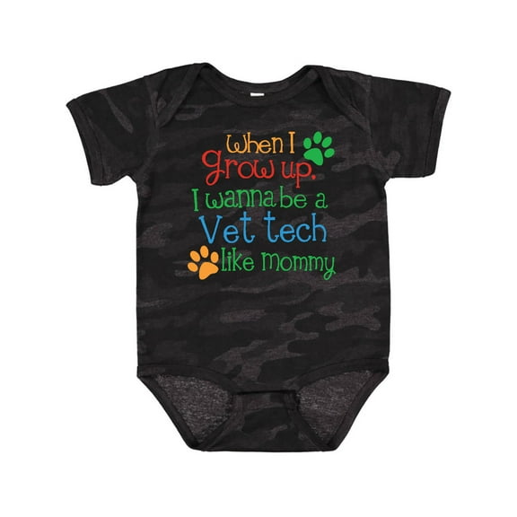 Inktastic Vet Tech Veterinary Technician Like Mommy Boys or Girls Baby Bodysuit