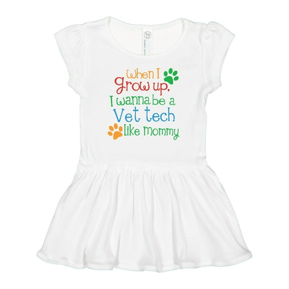 Inktastic Vet Tech Veterinary Technician Like Mommy Girls Baby Dress