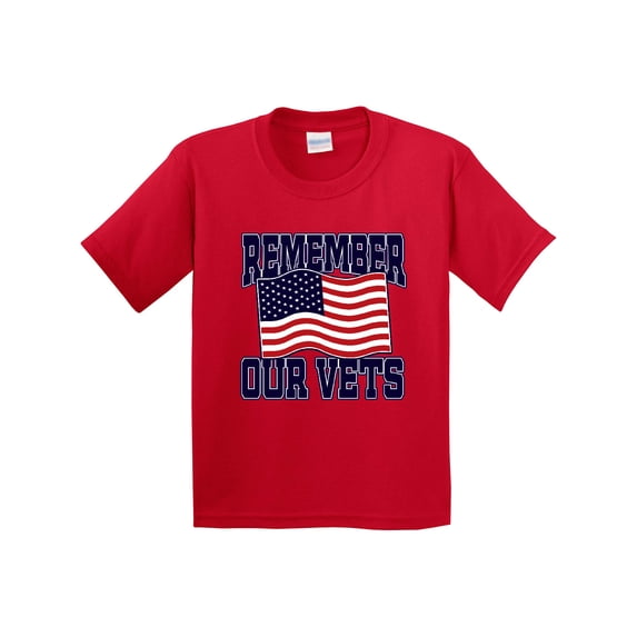 Inktastic Veteran Remember Our Vets Youth T-Shirt