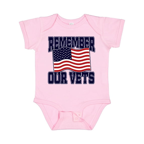 Inktastic Veteran Remember our Vets Boys or Girls Baby Bodysuit