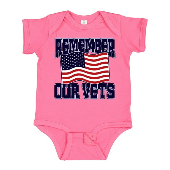 Inktastic Veteran Remember our Vets Boys or Girls Baby Bodysuit