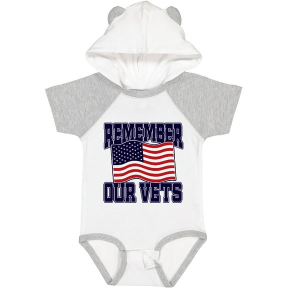 Inktastic Veteran Remember our Vets Boys or Girls Baby Bodysuit