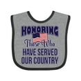 thumbnail image 1 of Inktastic Veterans Day Military Honoring Those Who Serve Boys or Girls Baby Bib, 1 of 4