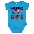 thumbnail image 1 of Inktastic Veterans Day Military Honoring Those Who Serve Boys or Girls Baby Bodysuit, 1 of 5