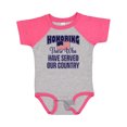 thumbnail image 1 of Inktastic Veterans Day Military Honoring Those Who Serve Boys or Girls Baby Bodysuit, 1 of 5
