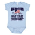 thumbnail image 1 of Inktastic Veterans Day Military Honoring Those Who Serve Boys or Girls Baby Bodysuit, 1 of 5