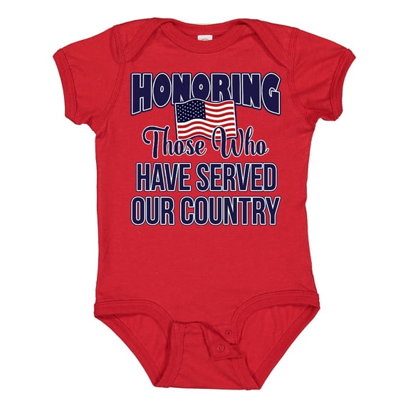 Inktastic Veterans Day Military Honoring Those Who Serve Boys or Girls Baby Bodysuit