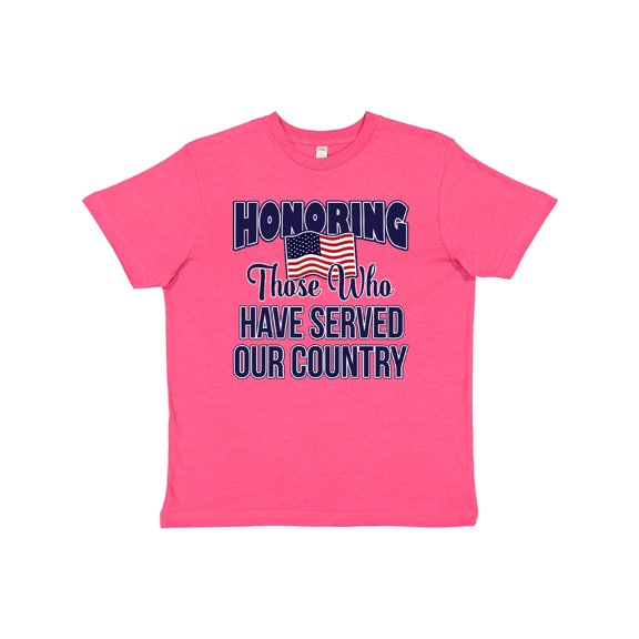 Inktastic Veterans Day Military Honoring those who Serve Youth T-Shirt