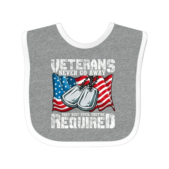 Inktastic Veterans Day Military Veteran Boys Baby Bib