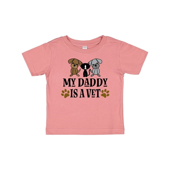 Inktastic Veterinarian Daddy is a Vet Boys or Girls Baby T-Shirt