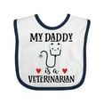 thumbnail image 1 of Inktastic Veterinarian Daddy Vet Boys or Girls Baby Bib, 1 of 4