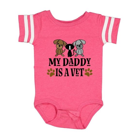 Inktastic Veterinarian Daddy is a Vet Boys or Girls Baby Bodysuit