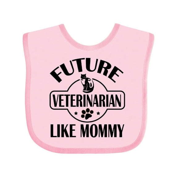 Inktastic Veterinarian Like Mommy Boys or Girls Baby Bib