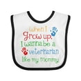 thumbnail image 1 of Inktastic Veterinarian Like Mommy Boys or Girls Baby Bib, 1 of 4