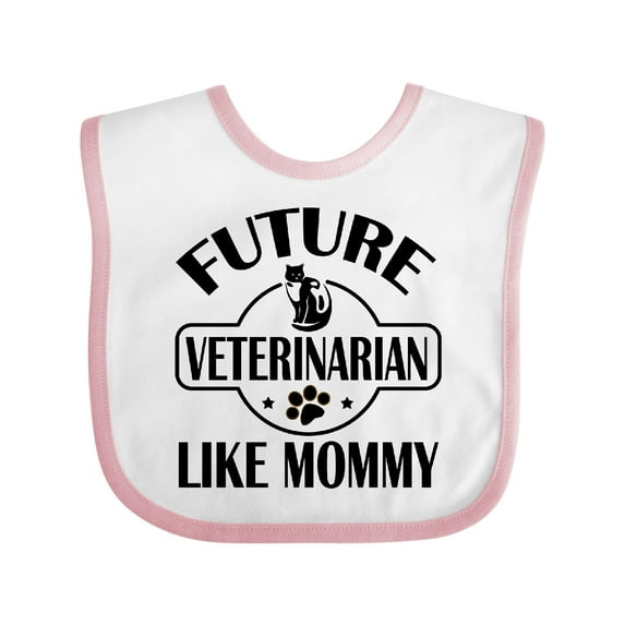 Inktastic Veterinarian Like Mommy Boys or Girls Baby Bib