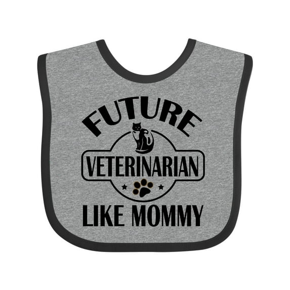 Inktastic Veterinarian Like Mommy Boys or Girls Baby Bib