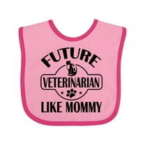 Inktastic Veterinarian Like Mommy Boys or Girls Baby Bib