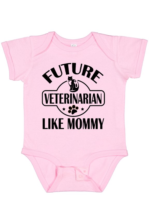 Veterinarian Like Mommy Boys or Girls Baby Bodysuit