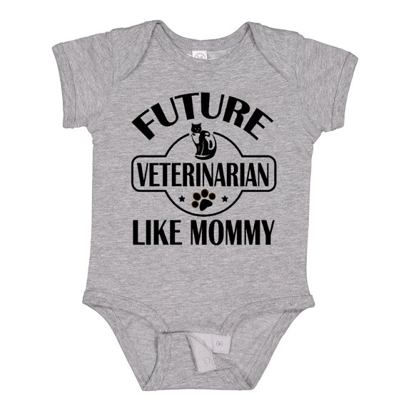 Inktastic Veterinarian Like Mommy Boys or Girls Baby Bodysuit
