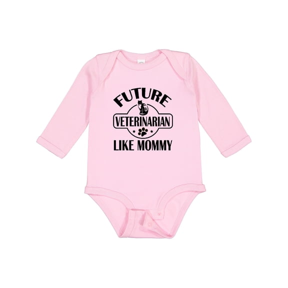 Inktastic Veterinarian Like Mommy Boys or Girls Long Sleeve Baby Bodysuit