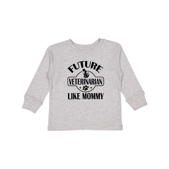 Inktastic Veterinarian Like Mommy Boys or Girls Long Sleeve Toddler T-Shirt