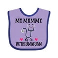 thumbnail image 1 of Inktastic Veterinarian Mommy Vet Boys or Girls Baby Bib, 1 of 4
