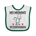 thumbnail image 1 of Inktastic Veterinarian Mommy Vet Boys or Girls Baby Bib, 1 of 4