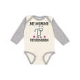thumbnail image 1 of Inktastic Veterinarian Mommy Vet Boys or Girls Long Sleeve Baby Bodysuit, 1 of 5