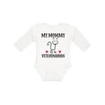 thumbnail image 1 of Inktastic Veterinarian Mommy Vet Boys or Girls Long Sleeve Baby Bodysuit, 1 of 5