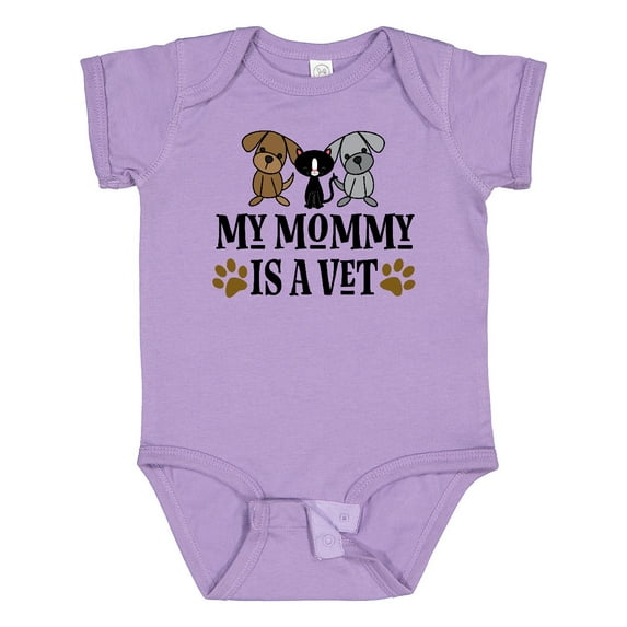 Inktastic Veterinarian Mommy is a Vet Boys or Girls Baby Bodysuit