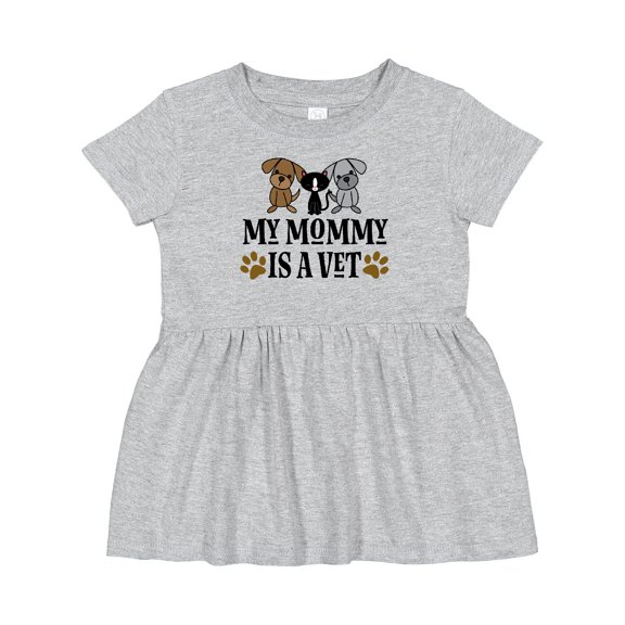 Inktastic Veterinarian Mommy is a Vet Girls Baby Dress