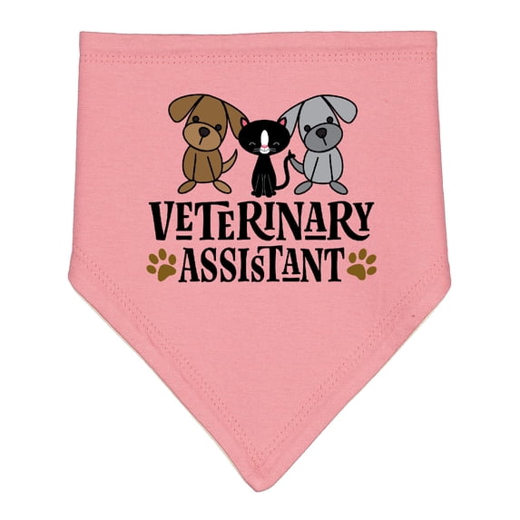Inktastic Veterinary Assistant Vet Tech Baby Bandana Bib