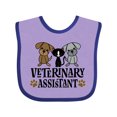 thumbnail image 1 of Inktastic Veterinary Assistant Vet Tech Boys or Girls Baby Bib, 1 of 4