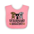 thumbnail image 1 of Inktastic Veterinary Assistant Vet Tech Boys or Girls Baby Bib, 1 of 4