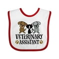 thumbnail image 1 of Inktastic Veterinary Assistant Vet Tech Boys or Girls Baby Bib, 1 of 4