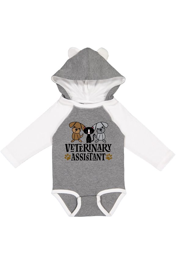 Veterinary Assistant Vet Tech Boys or Girls Long Sleeve Baby Bodysuit