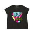 thumbnail image 1 of Inktastic Vibrant Colors 80s Girl Women's Plus Size T-Shirt, 1 of 5