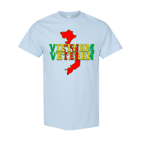 Inktastic Vietnam Veteran in Green Gold and Red T-Shirt