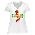 thumbnail image 1 of Inktastic Vietnam Veteran in Green Gold and Red Women's Plus Size V-Neck T-Shirt, 1 of 5